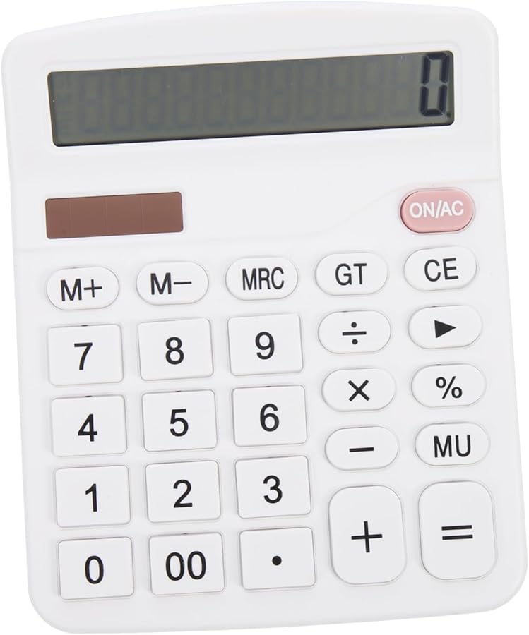 Solar Calculator For Students Office Desktop Portable Simple Function Home School Work - Image 1